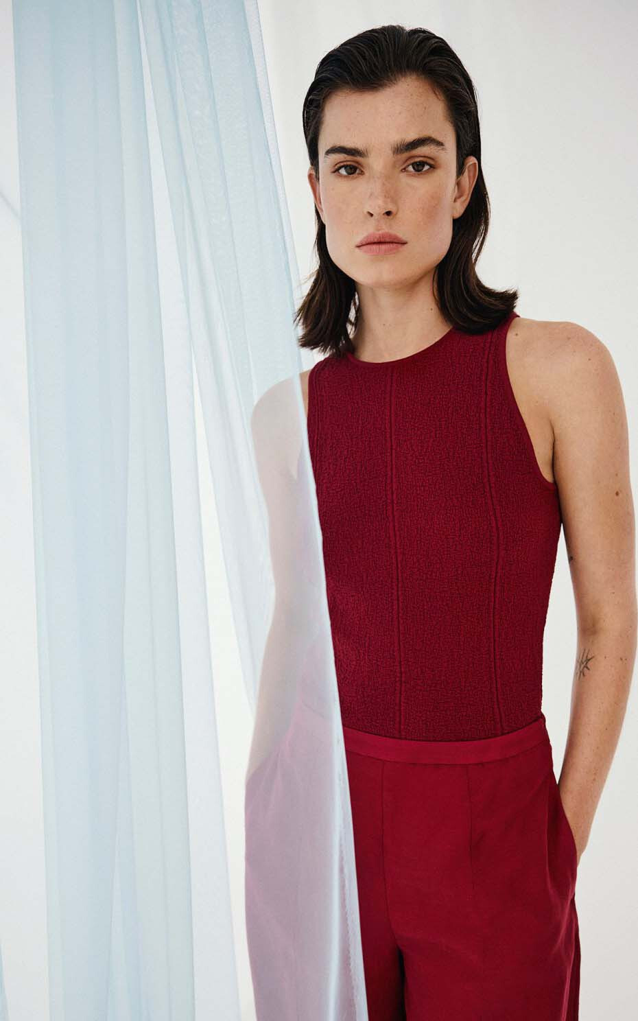 Rood T-shirt/top