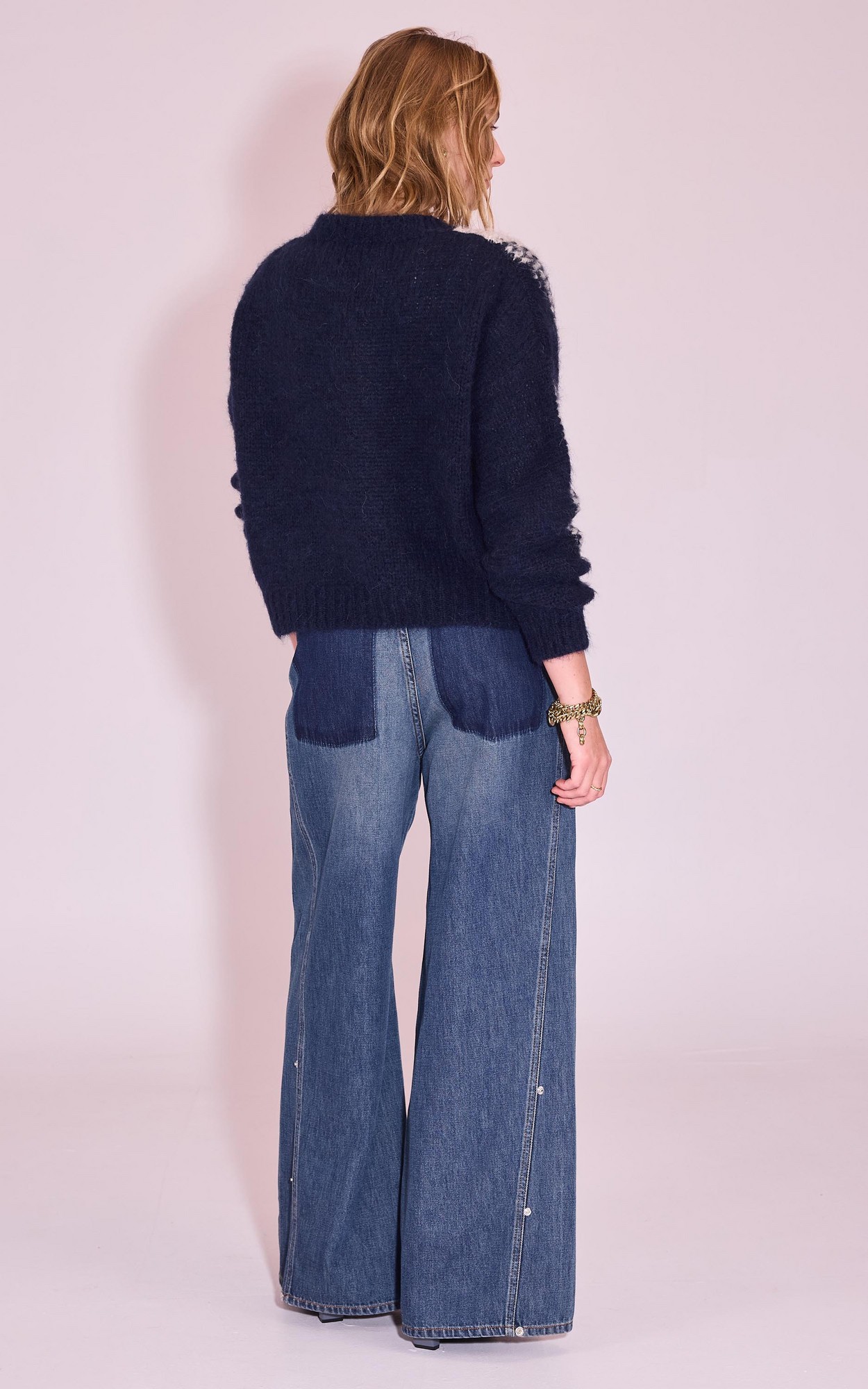 Donkerblauw Trui image