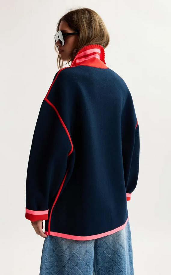 Donkerblauw Cardigan image
