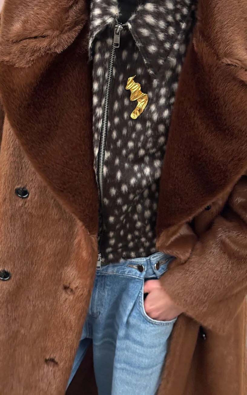 Goud Broche image