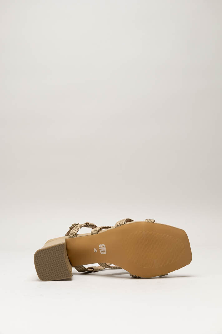 Taupe Sandaal hak image