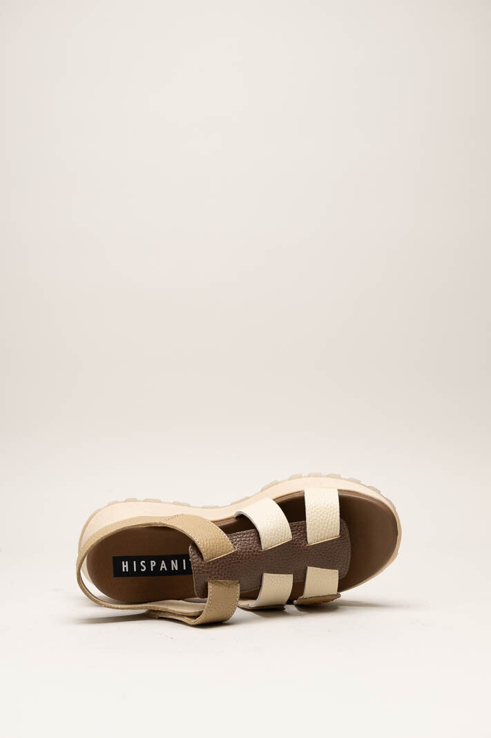 Bruin Sandaal plat image