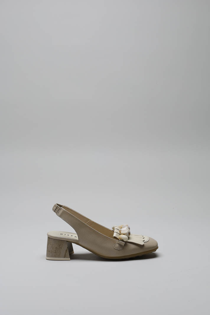 Beige Mocassin hak