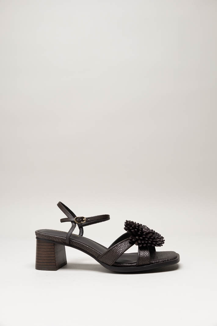 Donkerbruin Sandaal hak