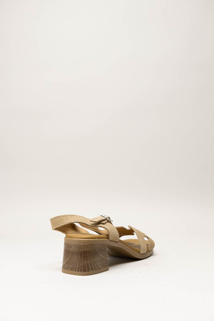 Lichtbruin Sandaal hak image