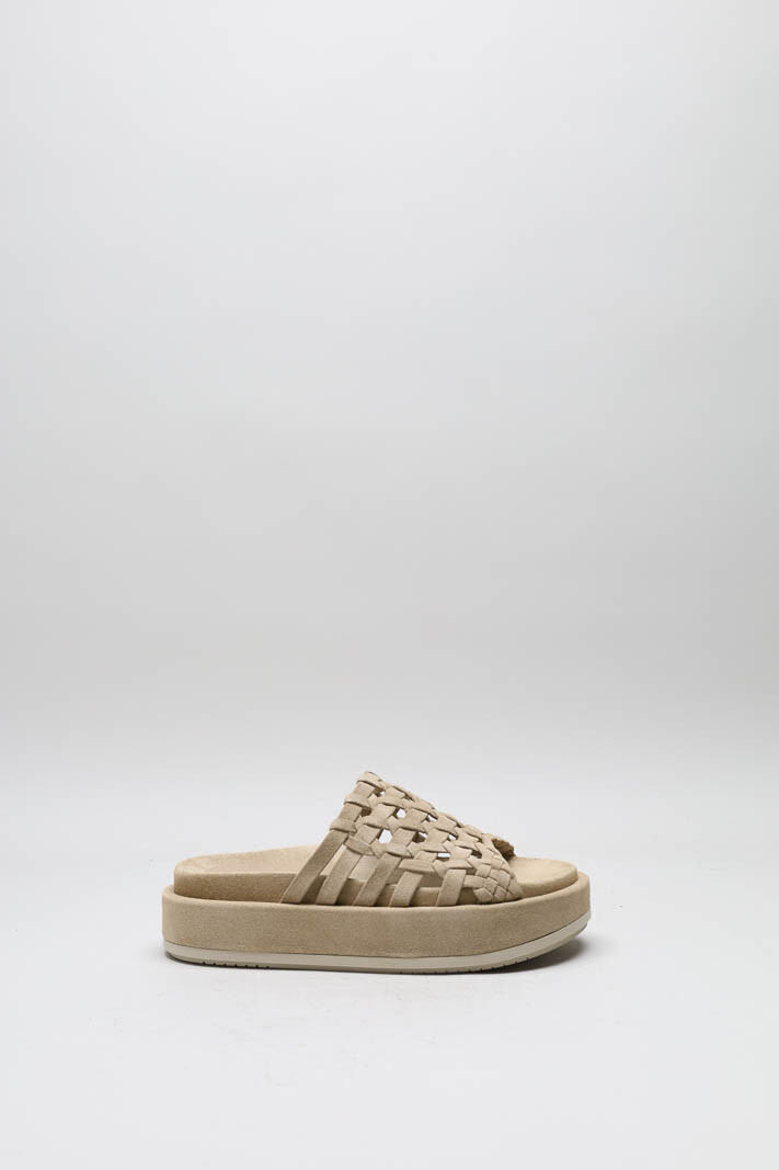 Lichtbeige Slipper