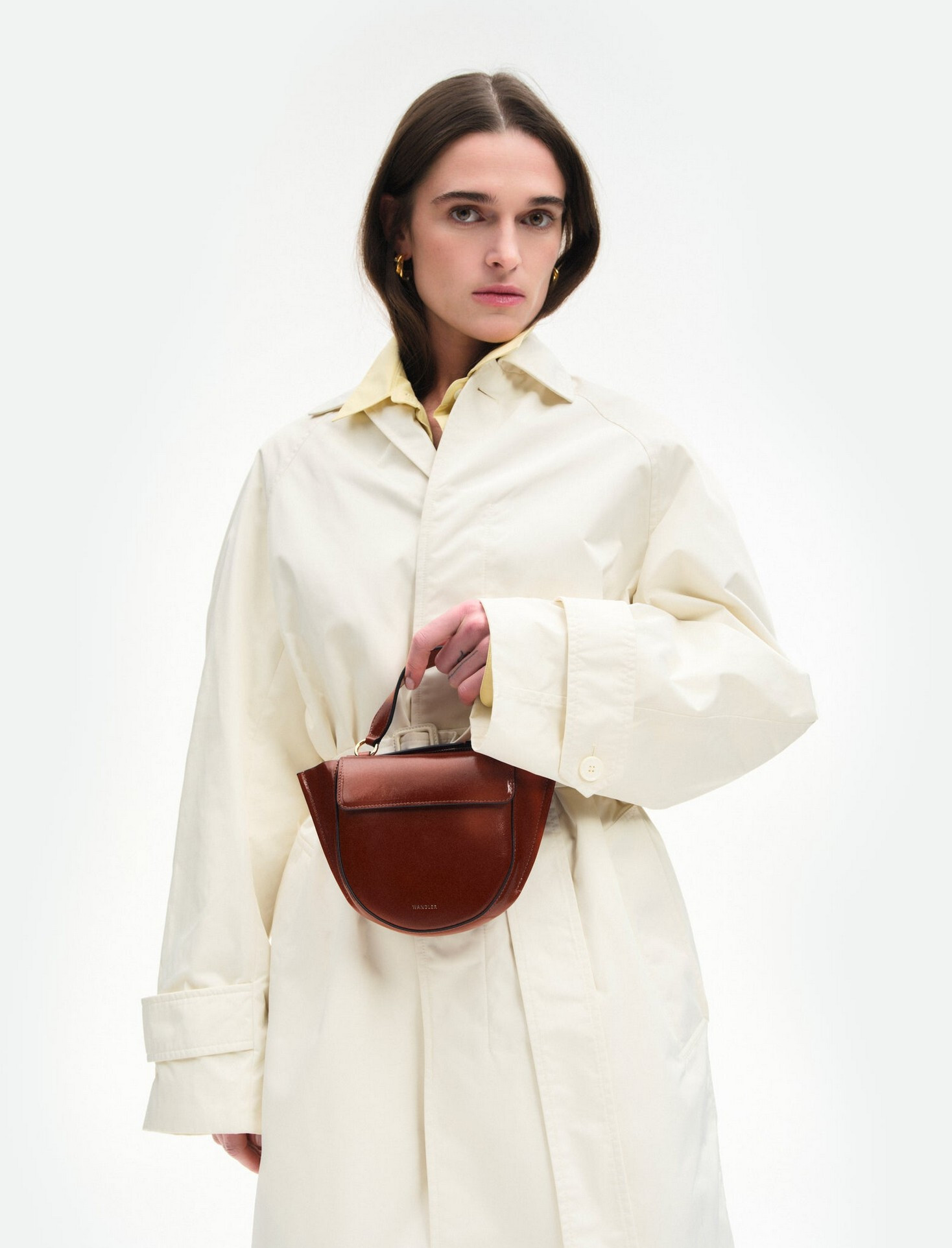 Donkerbruin Handtas image