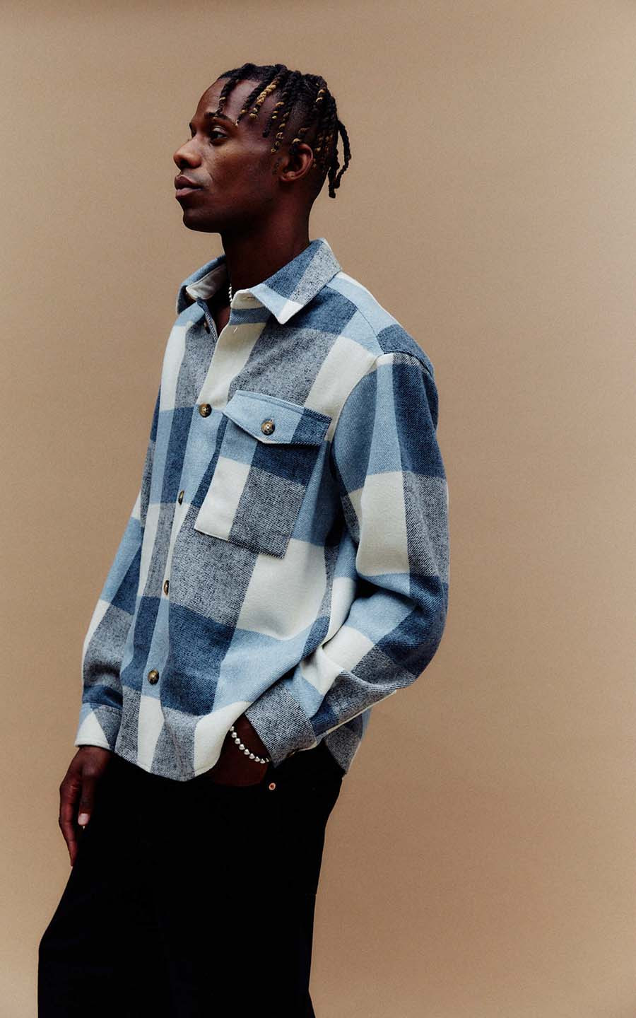 Lichtblauw Overshirt