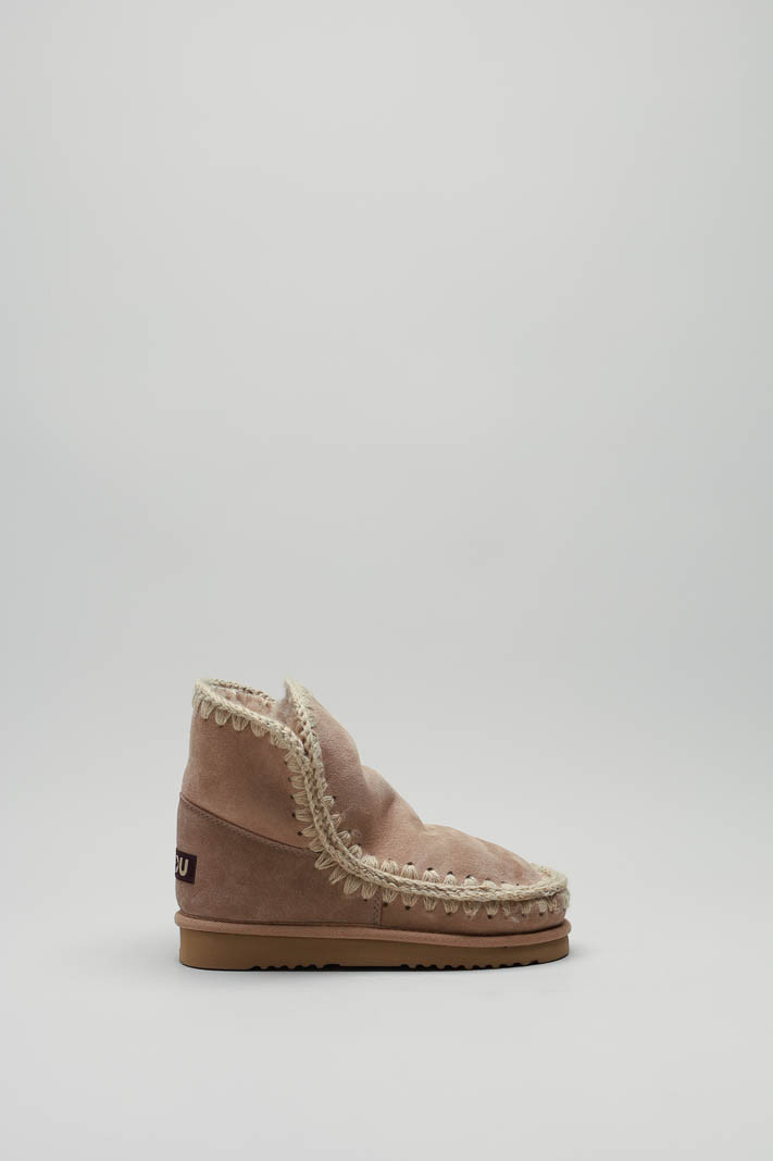 Beige Enkellaars plat