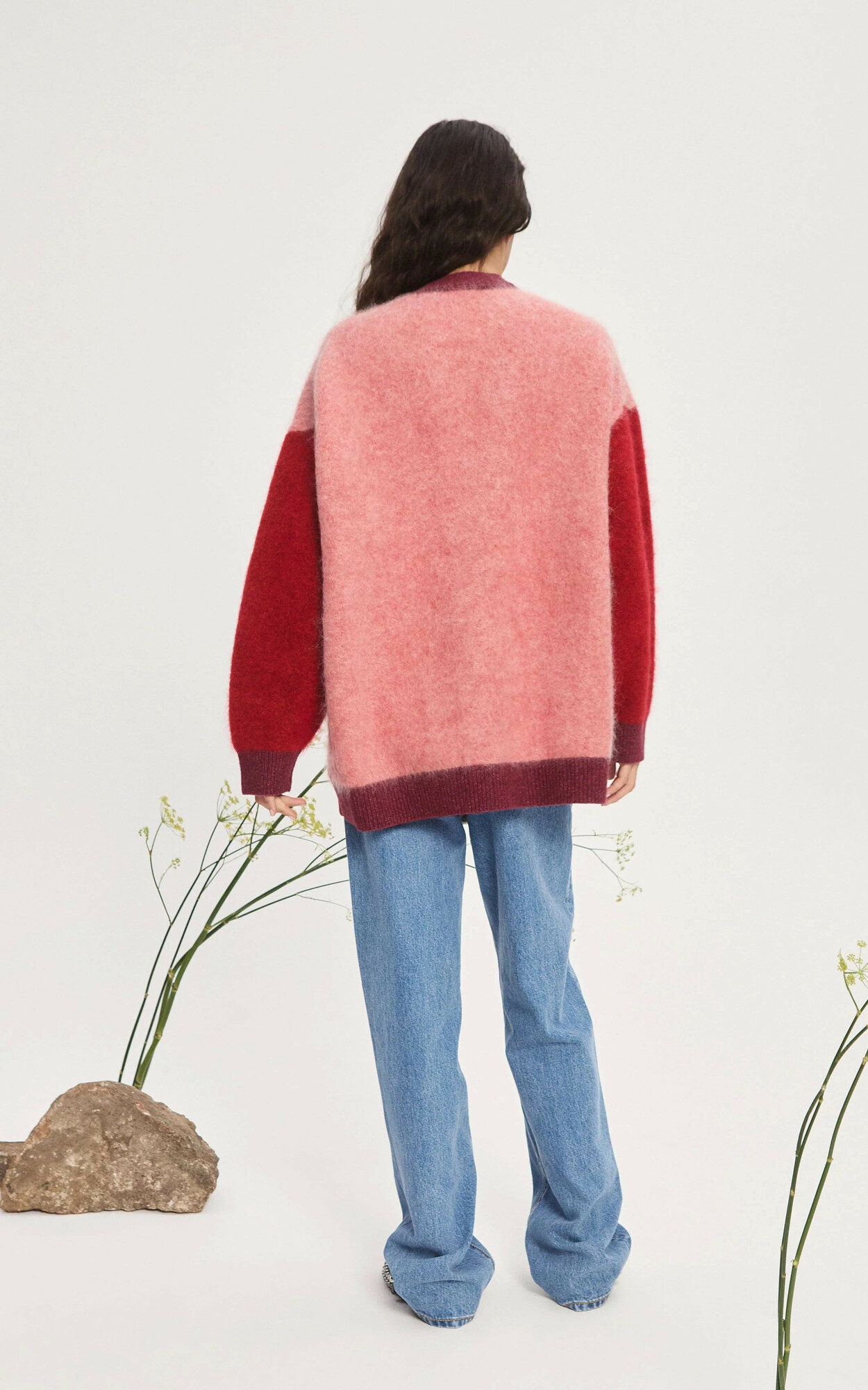 zoom in on Roze Cardigan image Roze Cardigan image