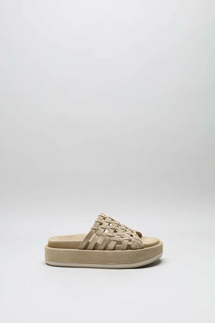 Lichtbeige Slipper