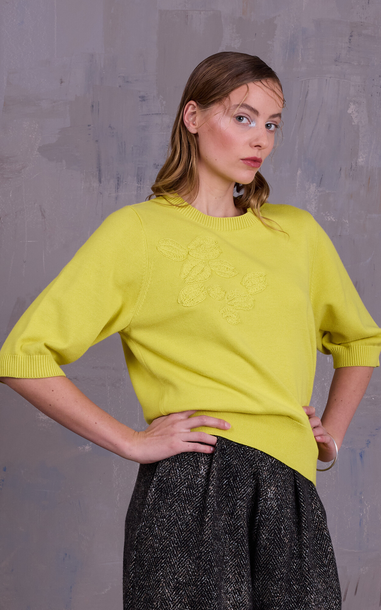 Geel Sweater/trui