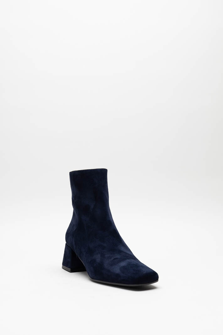 Donkerblauw Enkellaars hak