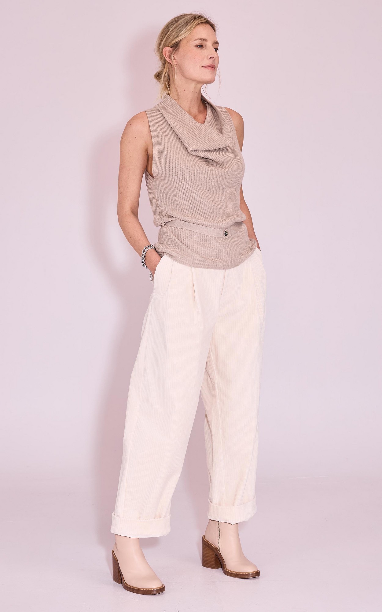 Ecru Broek image