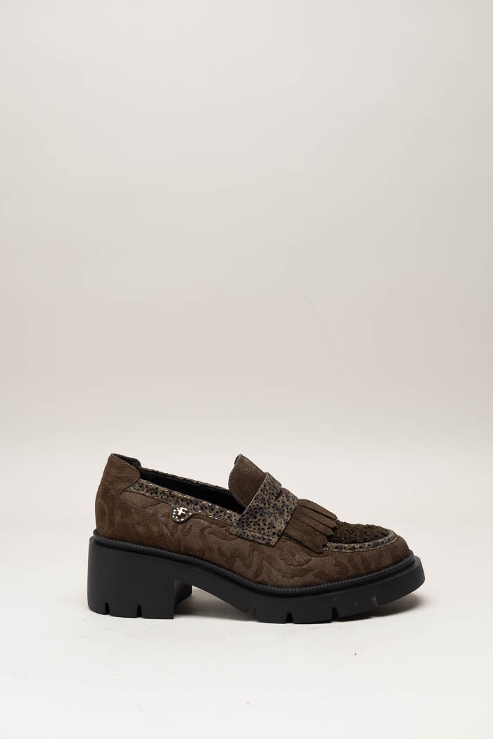 Donkerbruin Mocassin hak