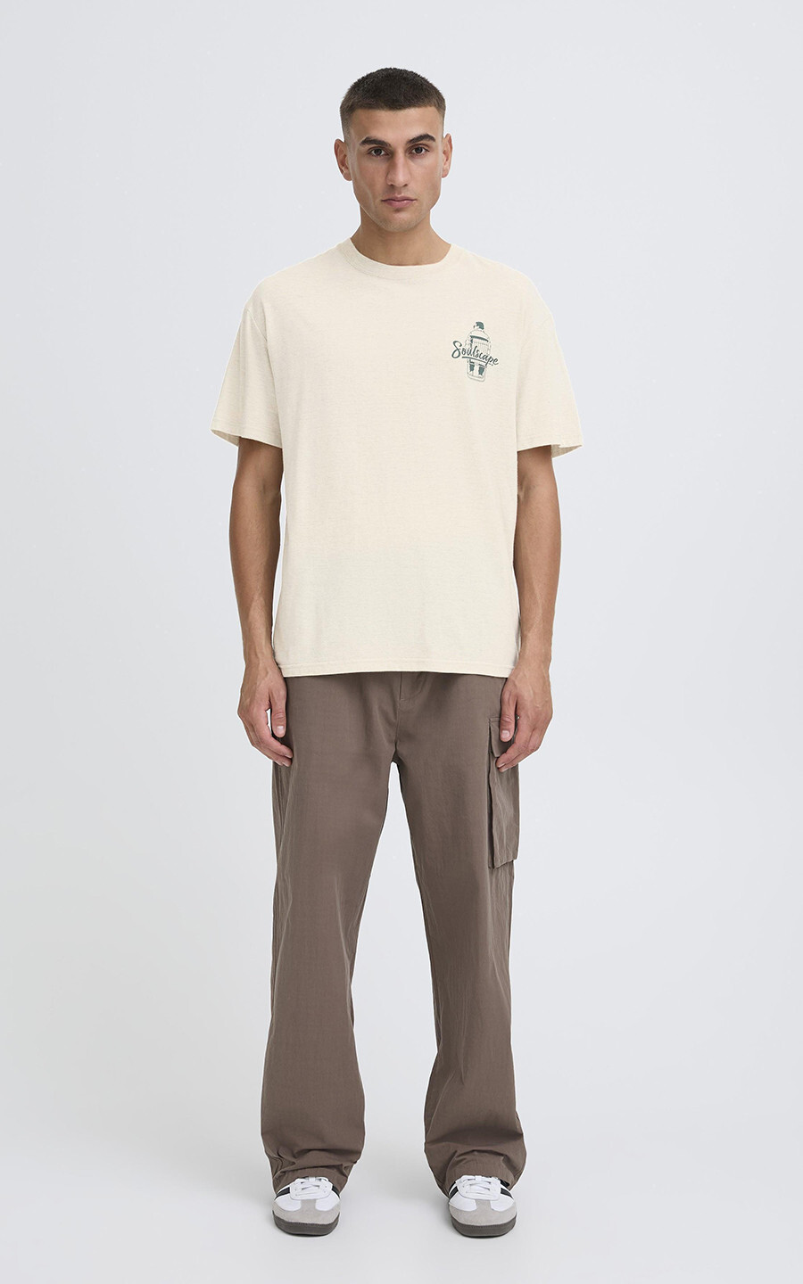 Lichtbeige T-shirt
