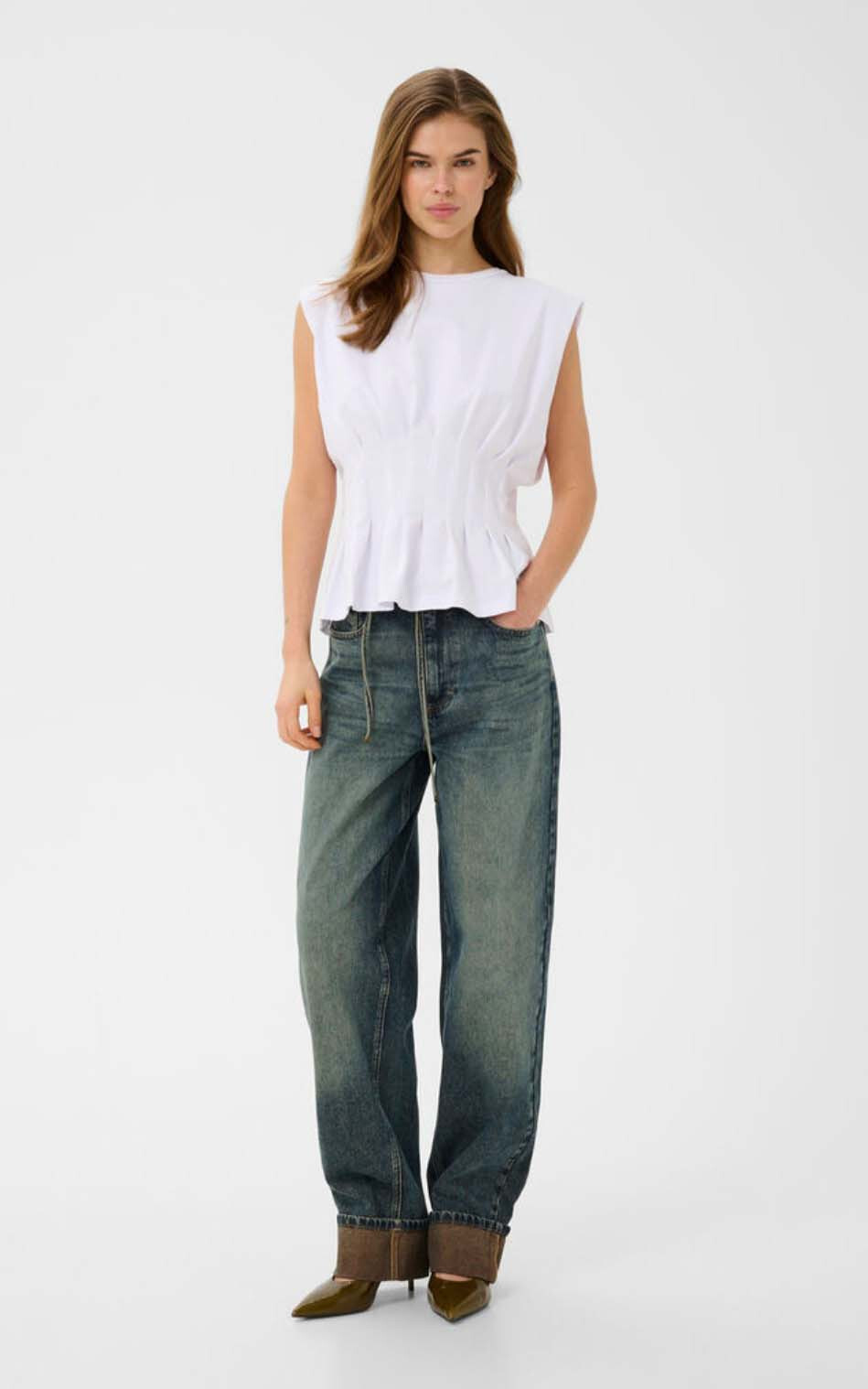 Wit T-shirt/top
