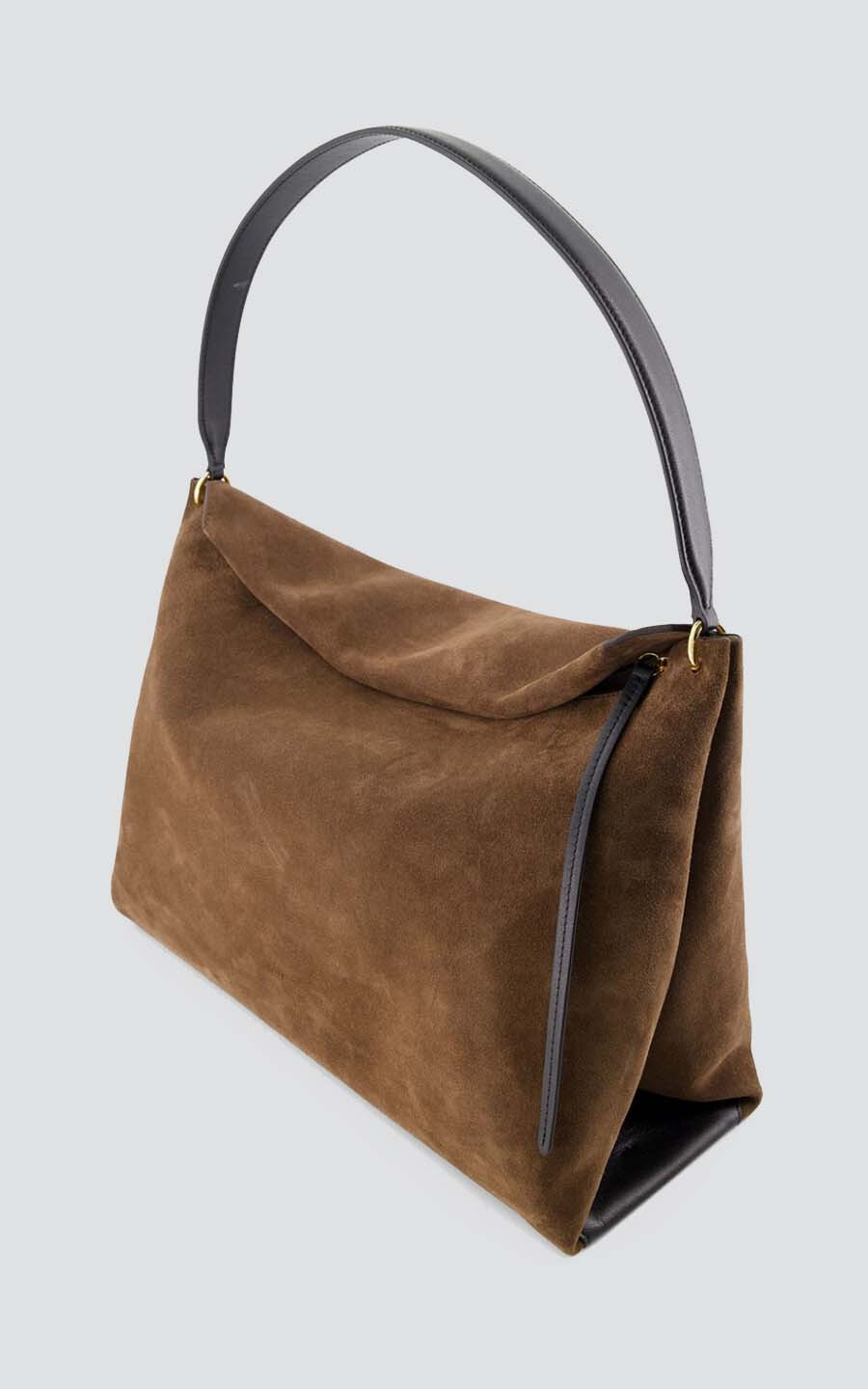 Donkerbruin Schoudertas