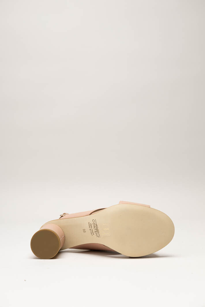 Nude Sandaal hak image