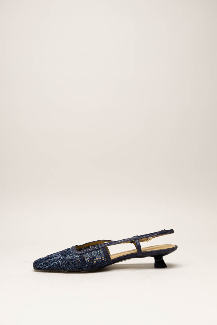 Donkerblauw Pump image