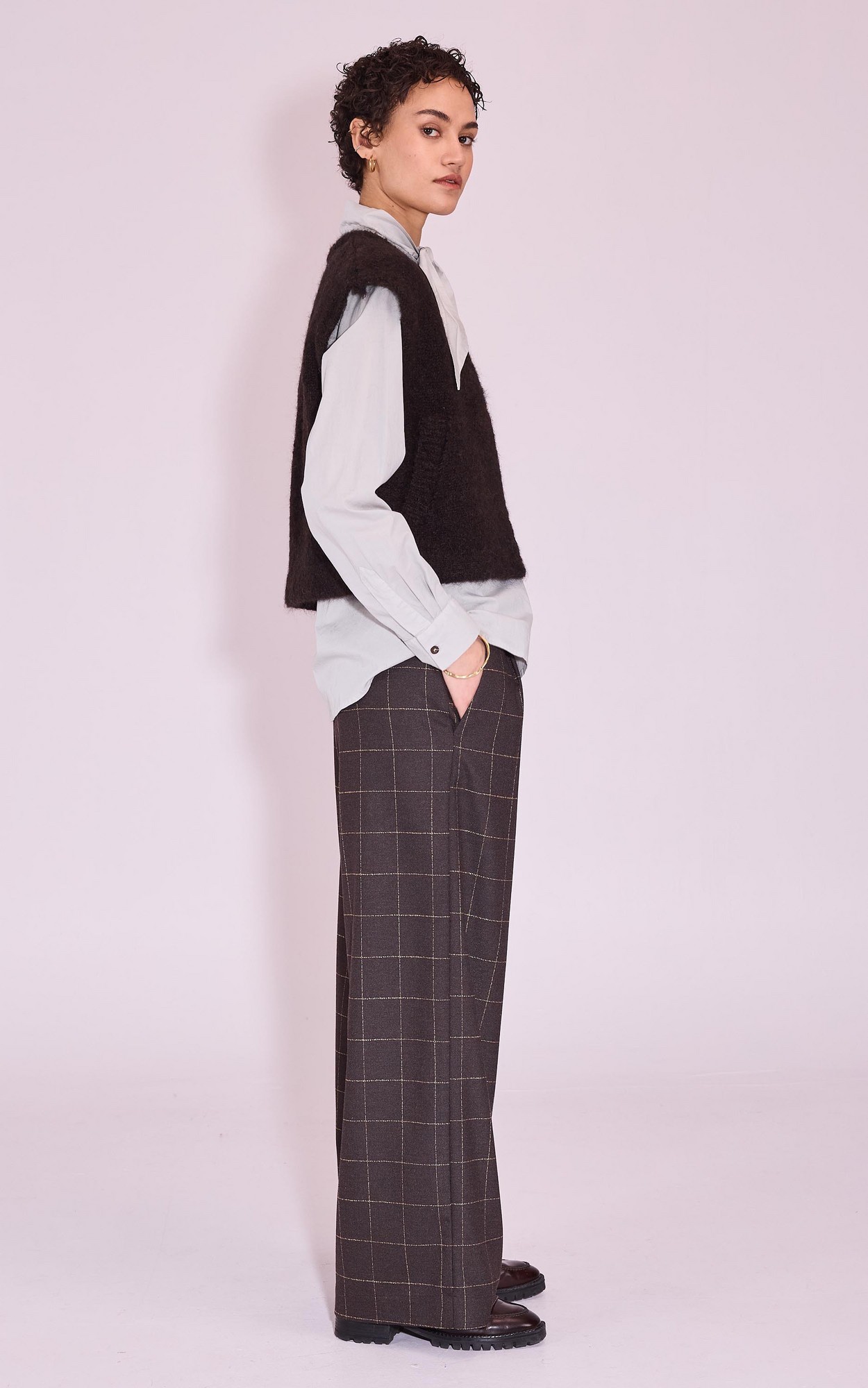 Donkerbruin Vest mouwloos image