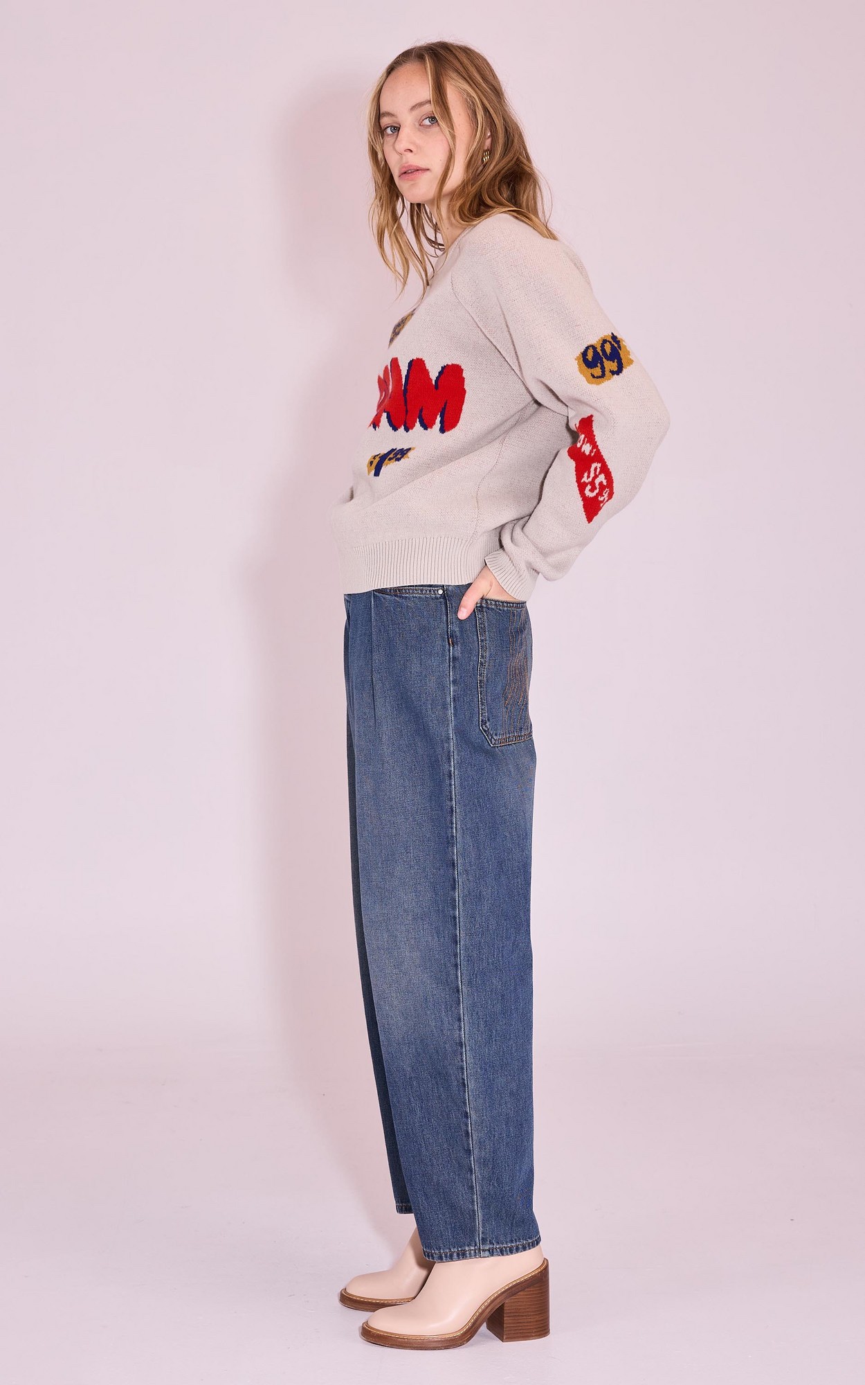 Blauw Jeansbroek image