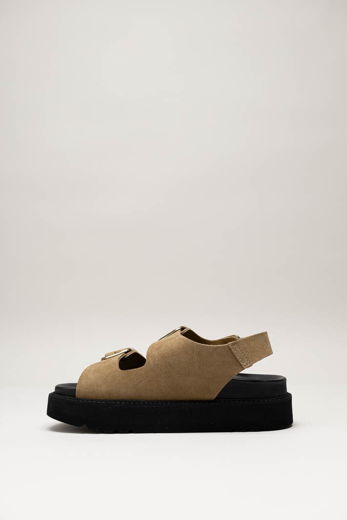 Bruin Sandaal plat image