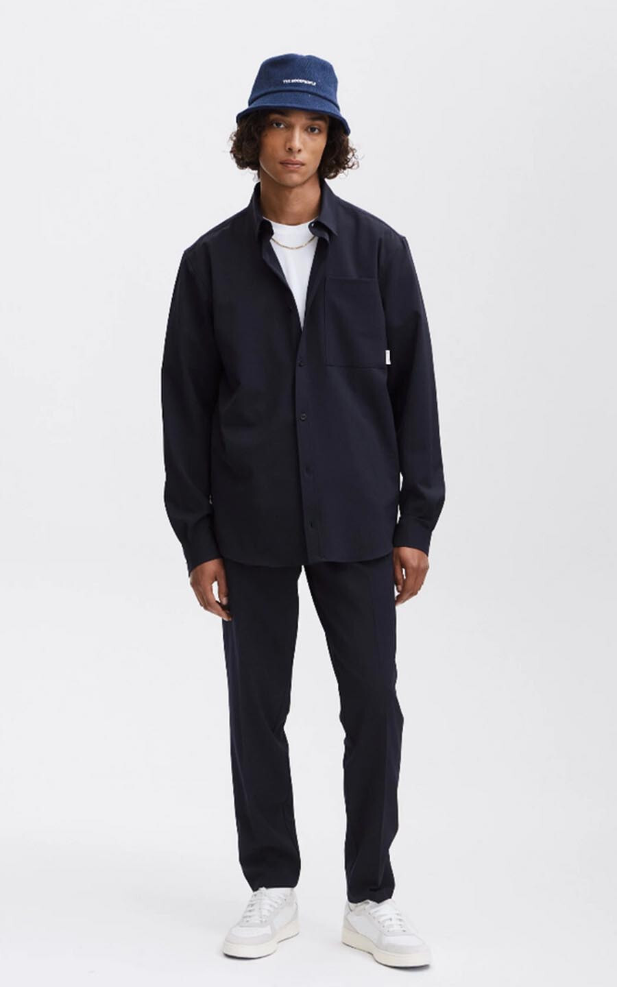 Marineblauw Overshirt image