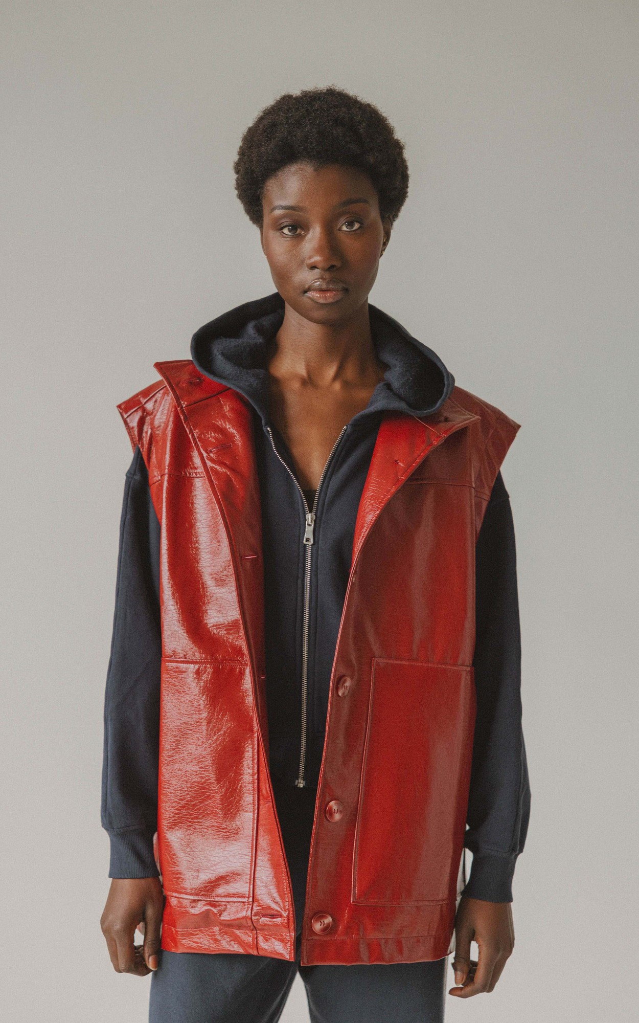 Rood Vest mouwloos image