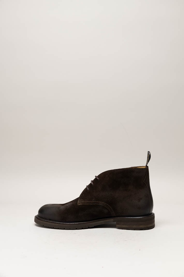 Donkerbruin Veterschoen hoog image