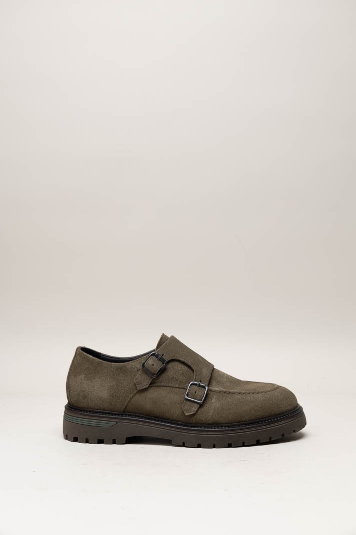 Kaki Gespschoen