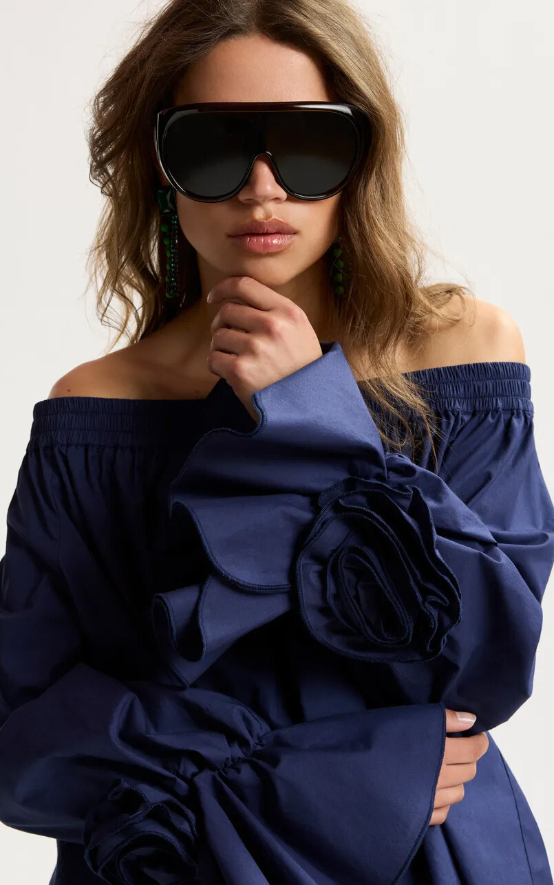 Marineblauw Blouse image