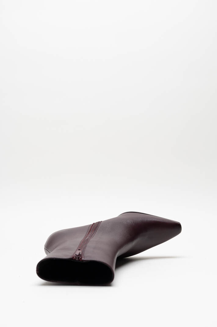 Aubergine Enkellaars hak image