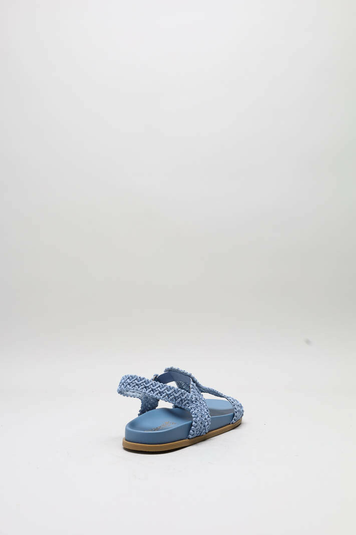 zoom in on Blauw Sandaal plat image Blauw Sandaal plat image
