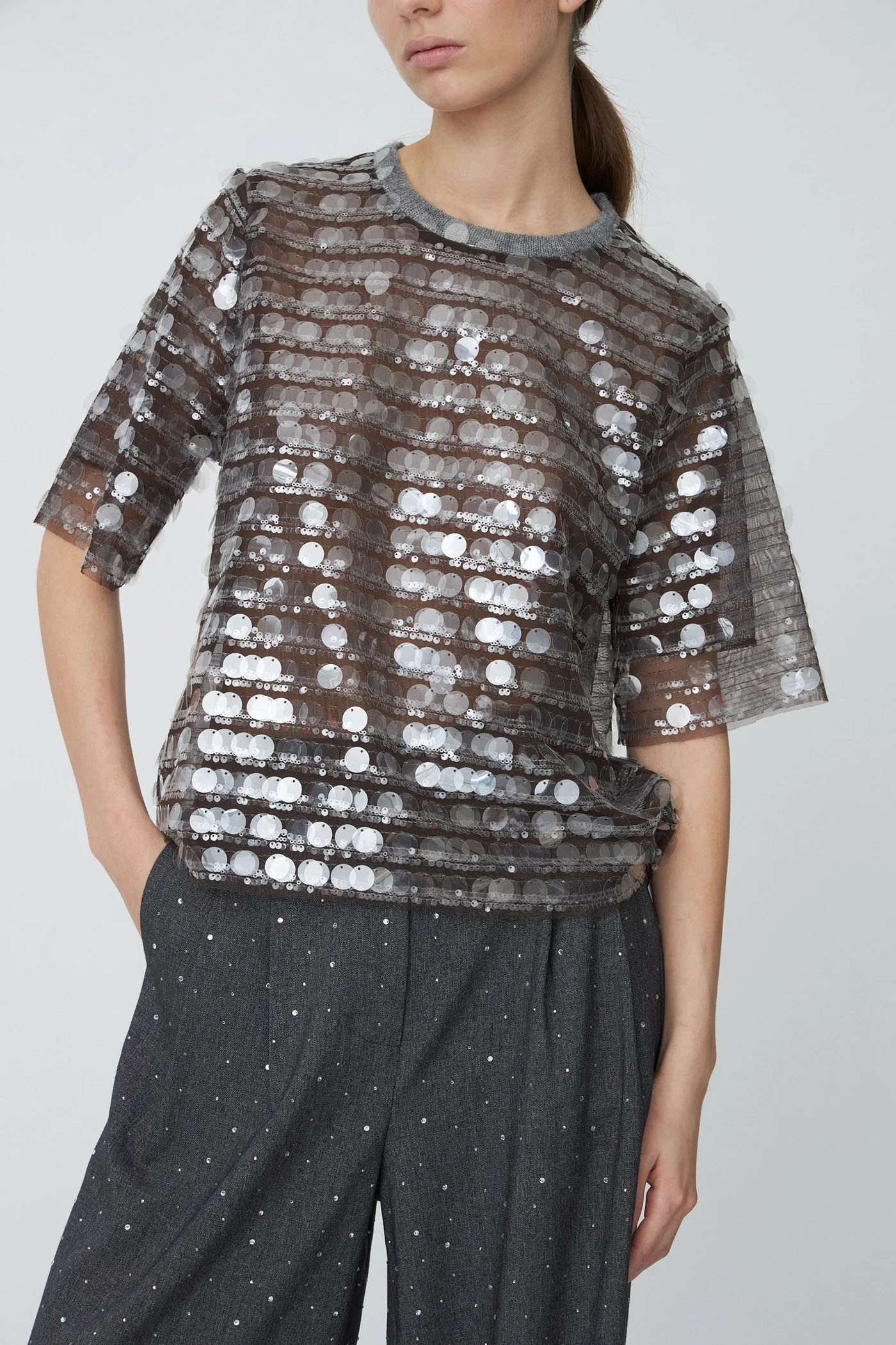 Zilver T-shirt/top