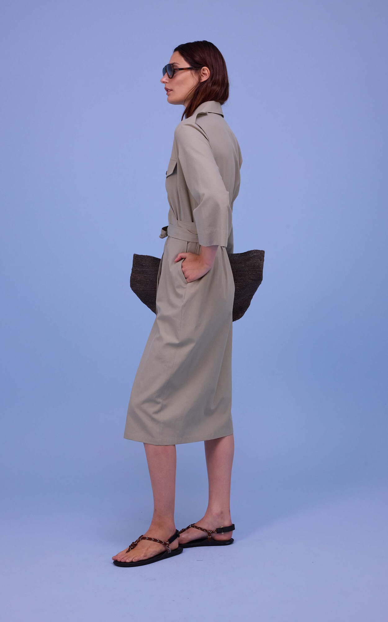 Beige Jurk image