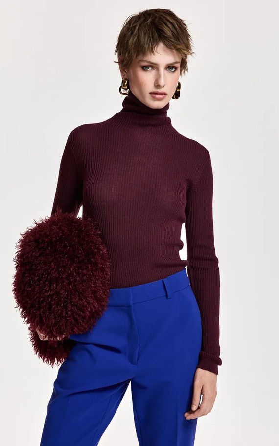 Aubergine Trui image