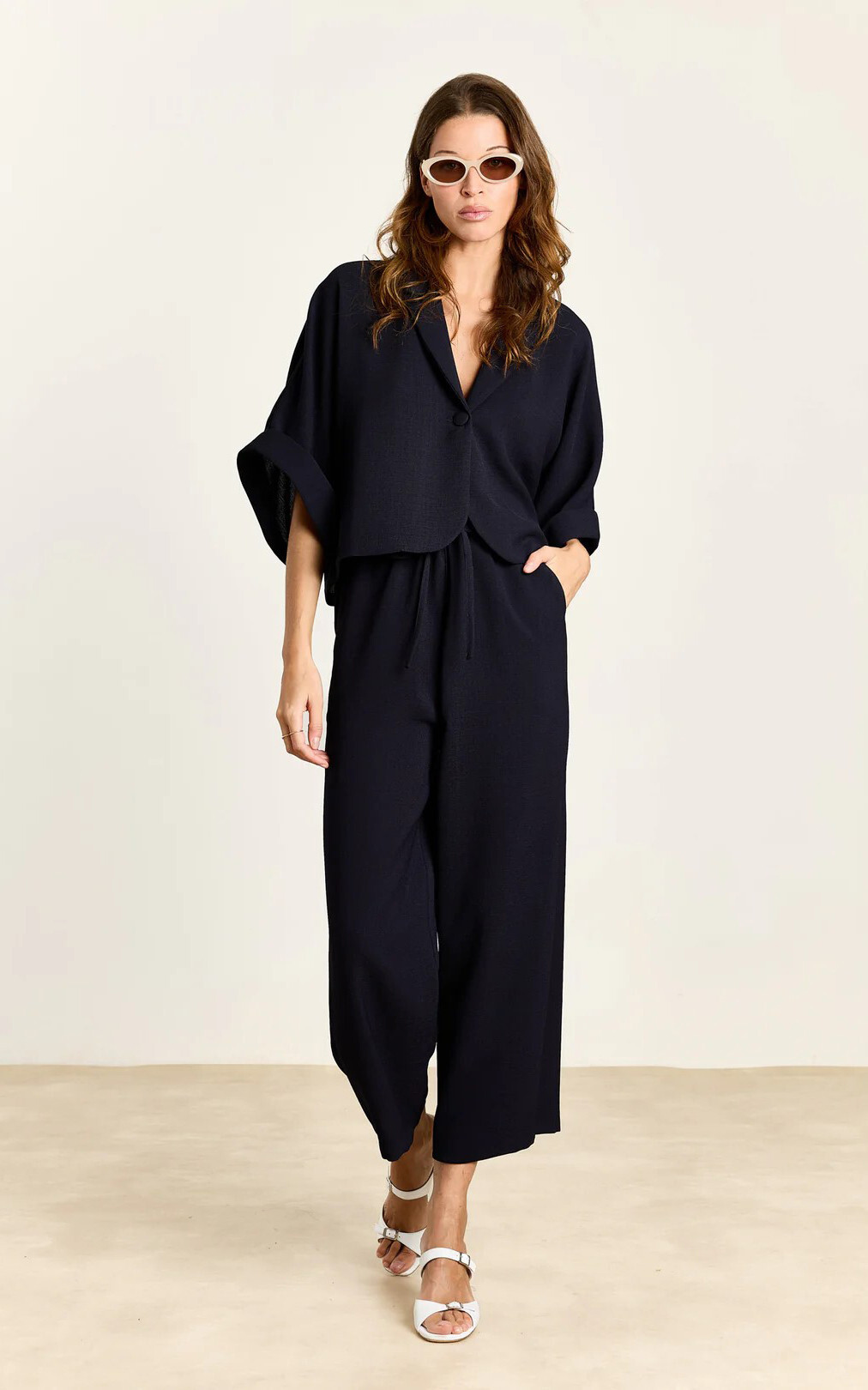 Marineblauw Blouse image
