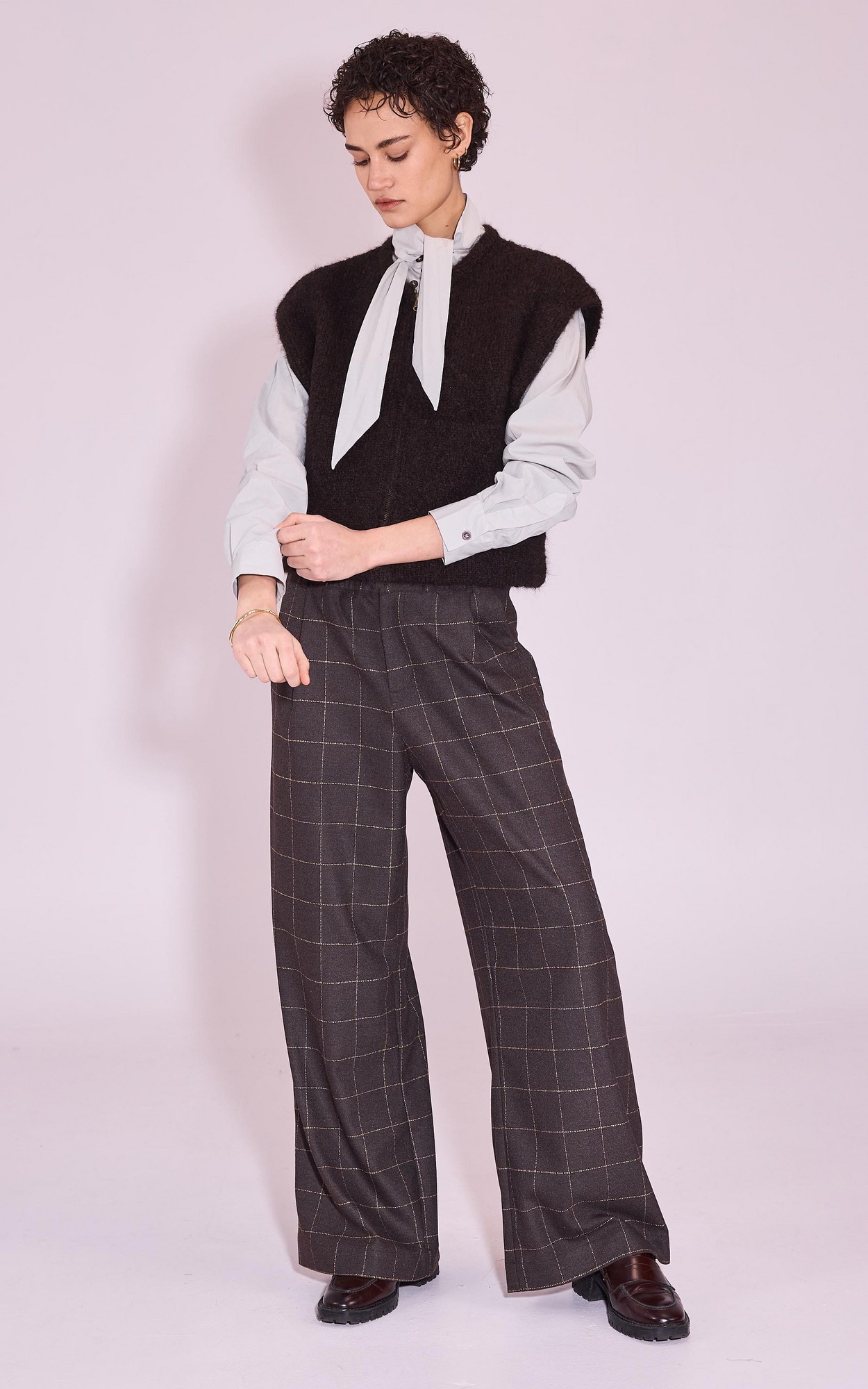 Donkerbruin Vest mouwloos image