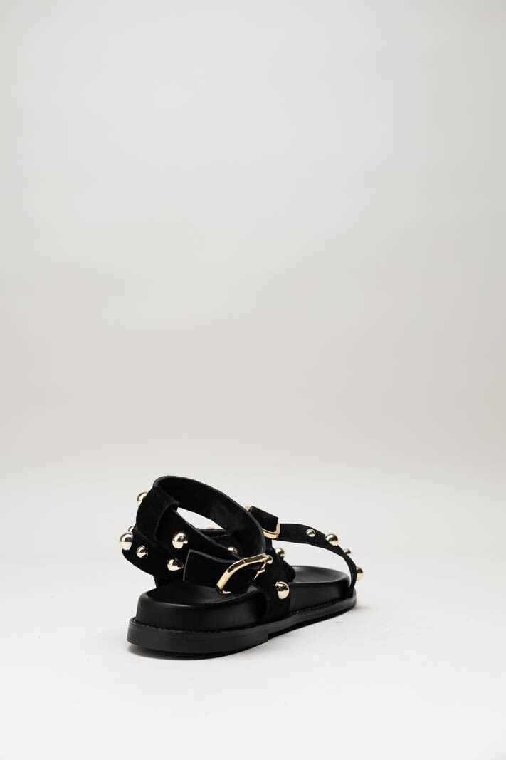 Zwart Sandaal plat image