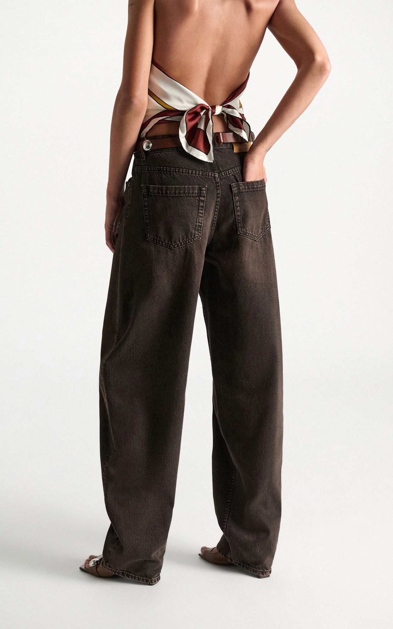 Bruin Jeansbroek