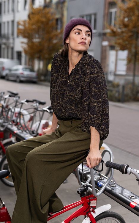 Donkerbruin Blouse image
