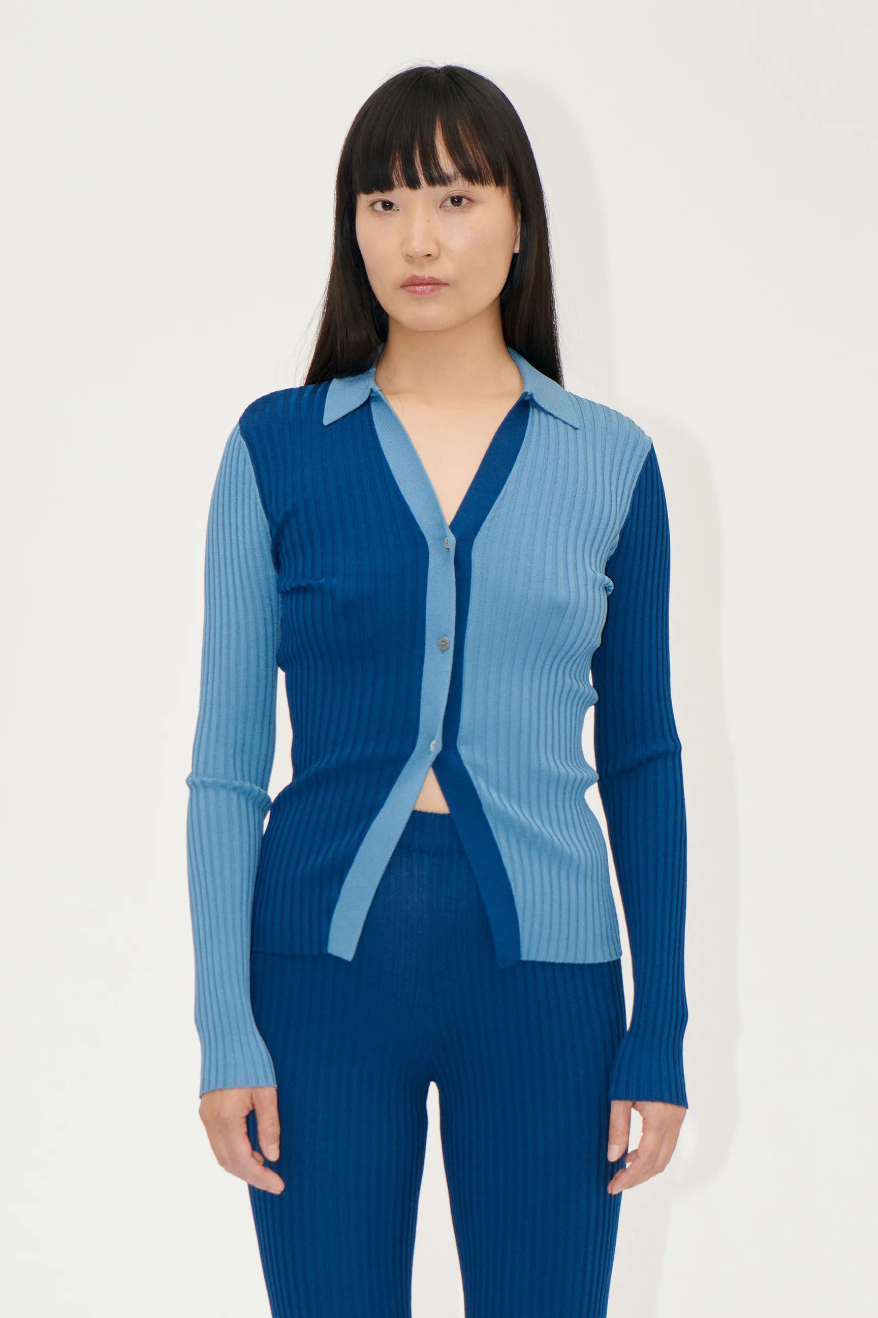 Blauw Cardigan