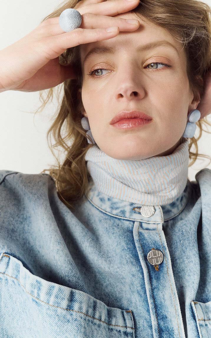 Blauw Oorbellen