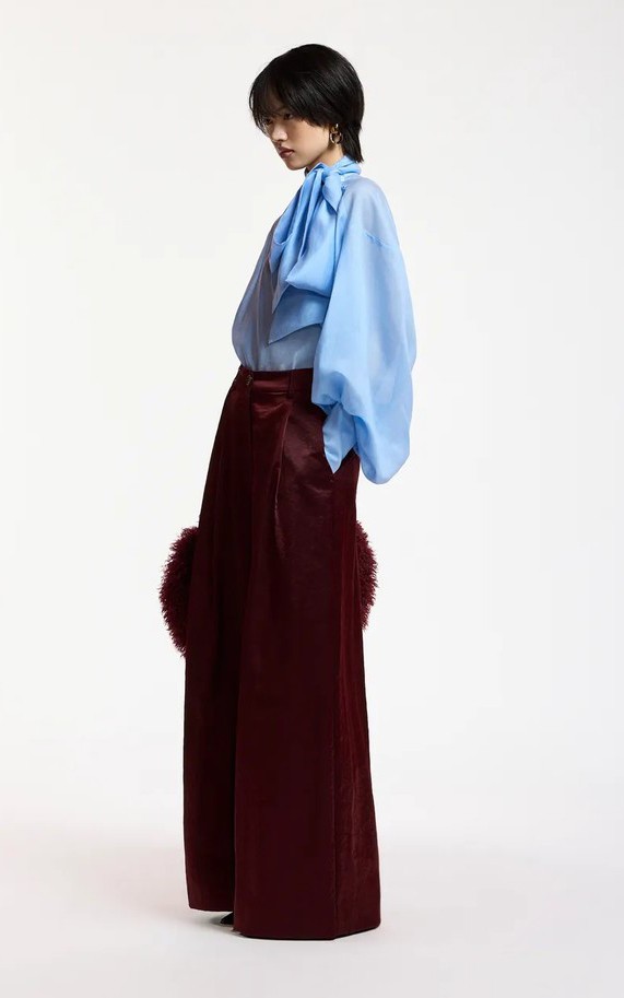 Lichtblauw Blouse