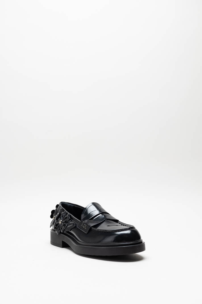 Donkerblauw Mocassin