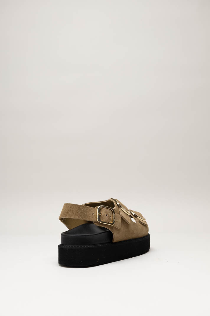 Bruin Sandaal plat image