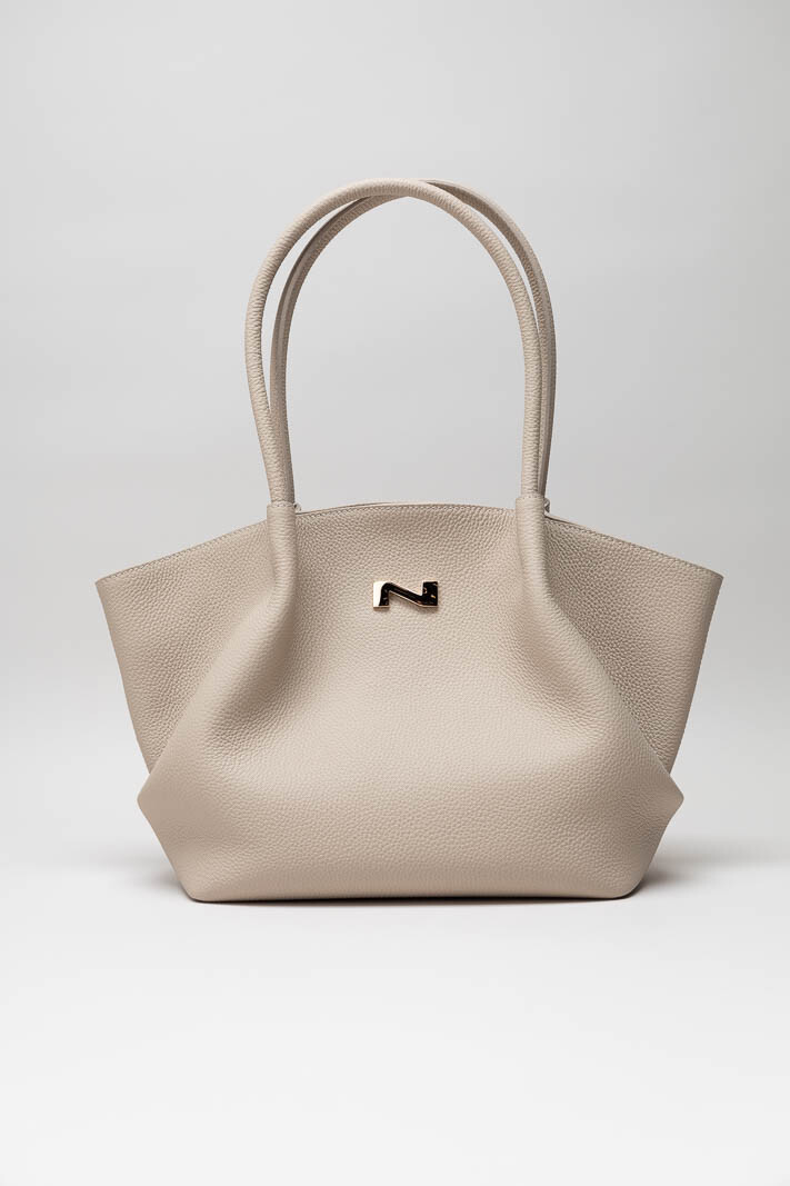 Lichtbeige Schoudertas