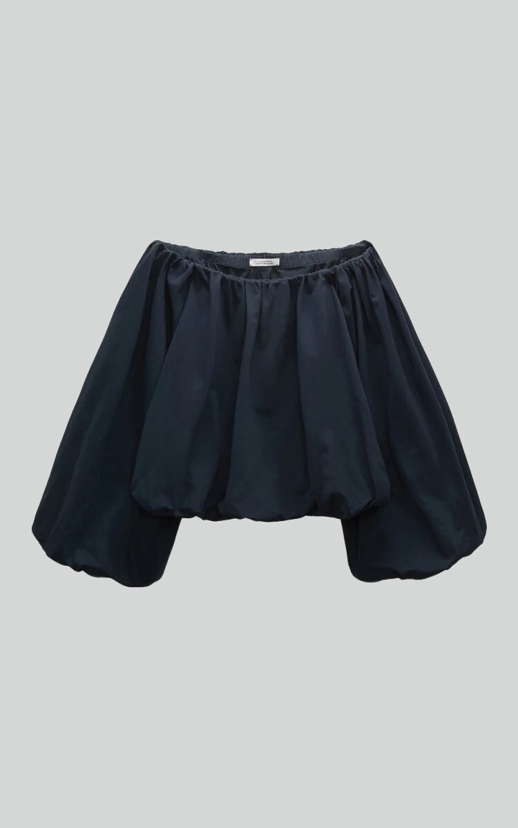 Marineblauw Blouse