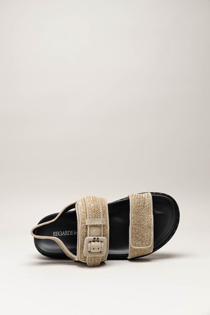 Beige Sandaal plat image